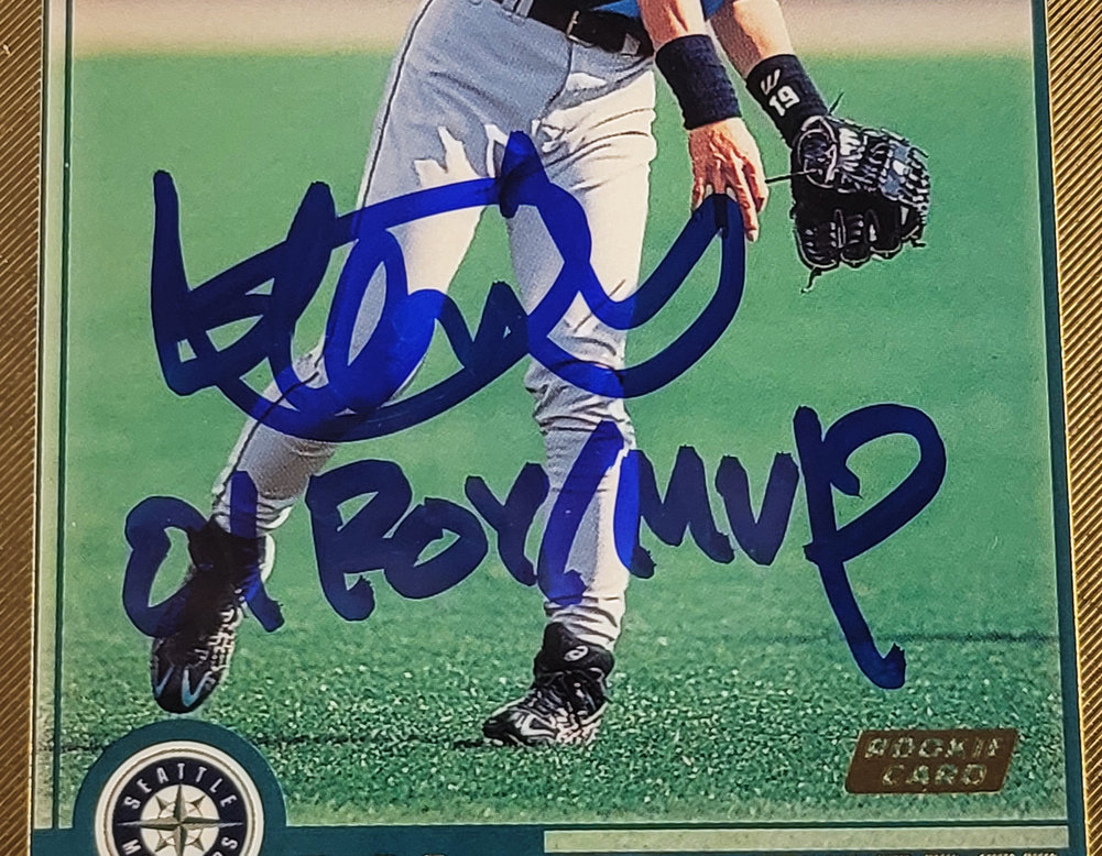Ichiro Autographed Signed 2001 Topps Gold Rookie Card #726 Seattle Mariners PSA Auto Grade Gem Mint 10 01 Roy MVP PSA/DNA Image a