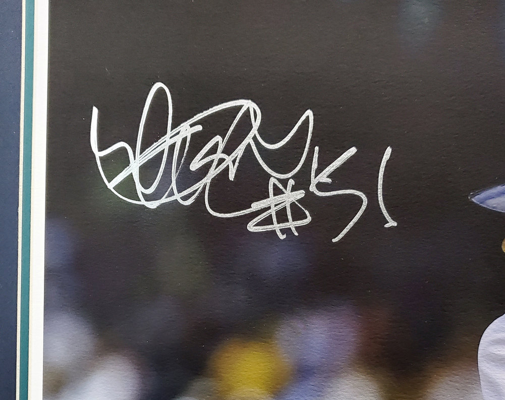 Ichiro Suzuki Autographed Framed 20X28 Photo Seattle Mariners "#51" Is Holo #193886 Image a