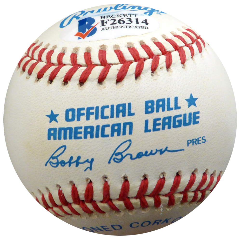 Jack Cullen Autographed Official Al Baseball New York Yankees Beckett Beckett Image a