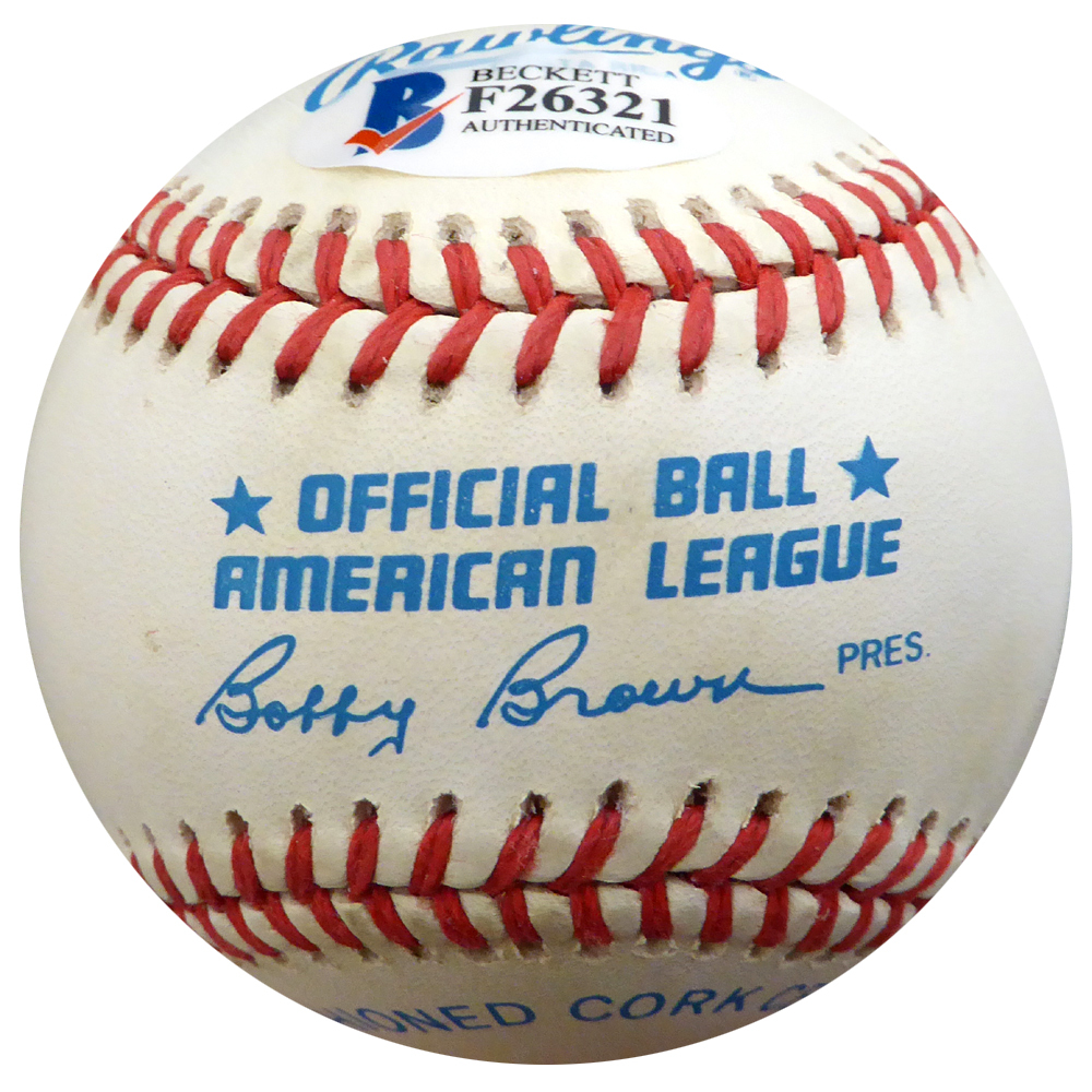 Jack Cullen Autographed Official Al Baseball New York Yankees Beckett Beckett Image a