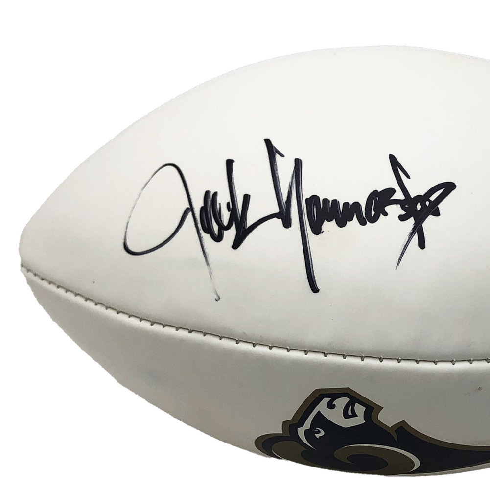 Jack Youngblood Autographed Signed St. Louis Rams Embroidered Logo Football signed upside-down - Certified Authentic Image a