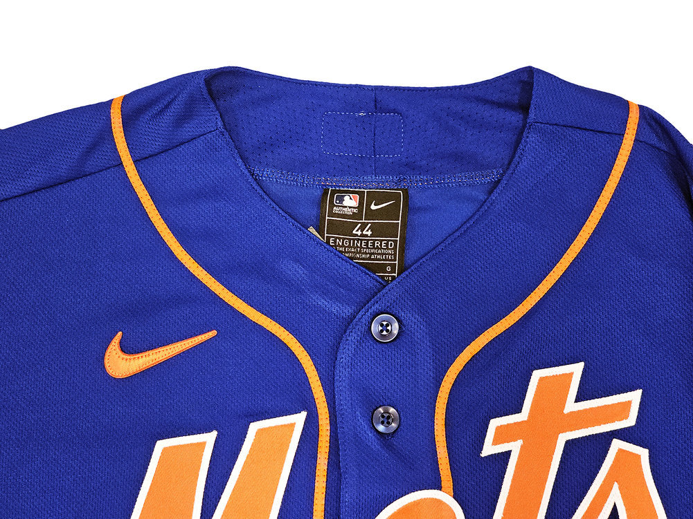 Jacob Degrom Autographed Signed New York Mets Blue Nike Authentic Jersey Size 44 Fanatics Holo