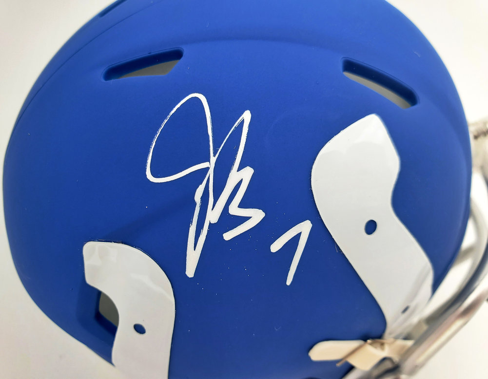 Jacoby Brissett Autographed Signed Indianapolis Colts Amp Speed Mini Helmet Beckett Beckett Image a