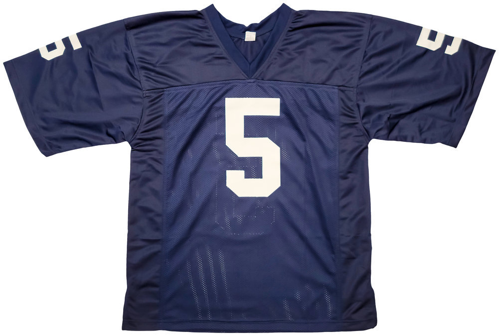 Penn State Nittany Lions Jahan Dotson Autographed Blue Jersey Beckett Beckett Image a