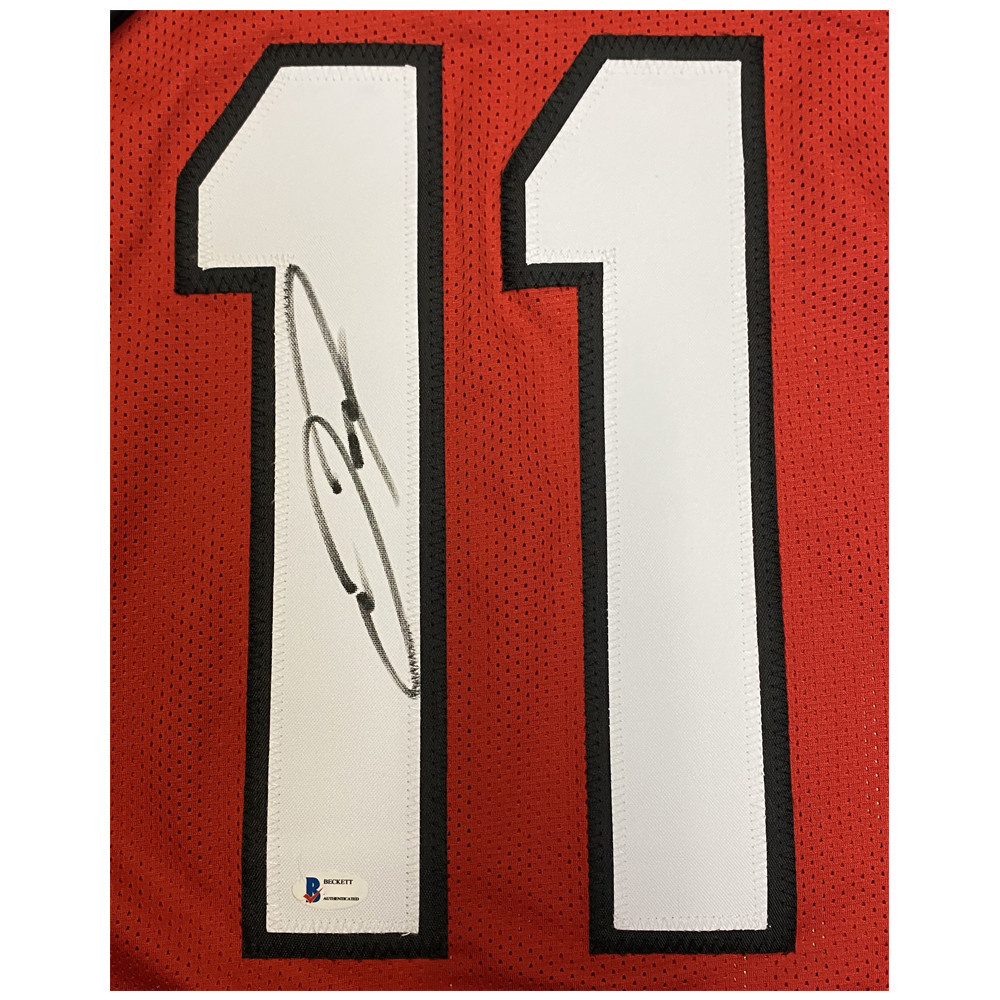 Jake Fromm Autographed Signed Georgia Bulldogs Red Jersey - BAS Authentic Image a
