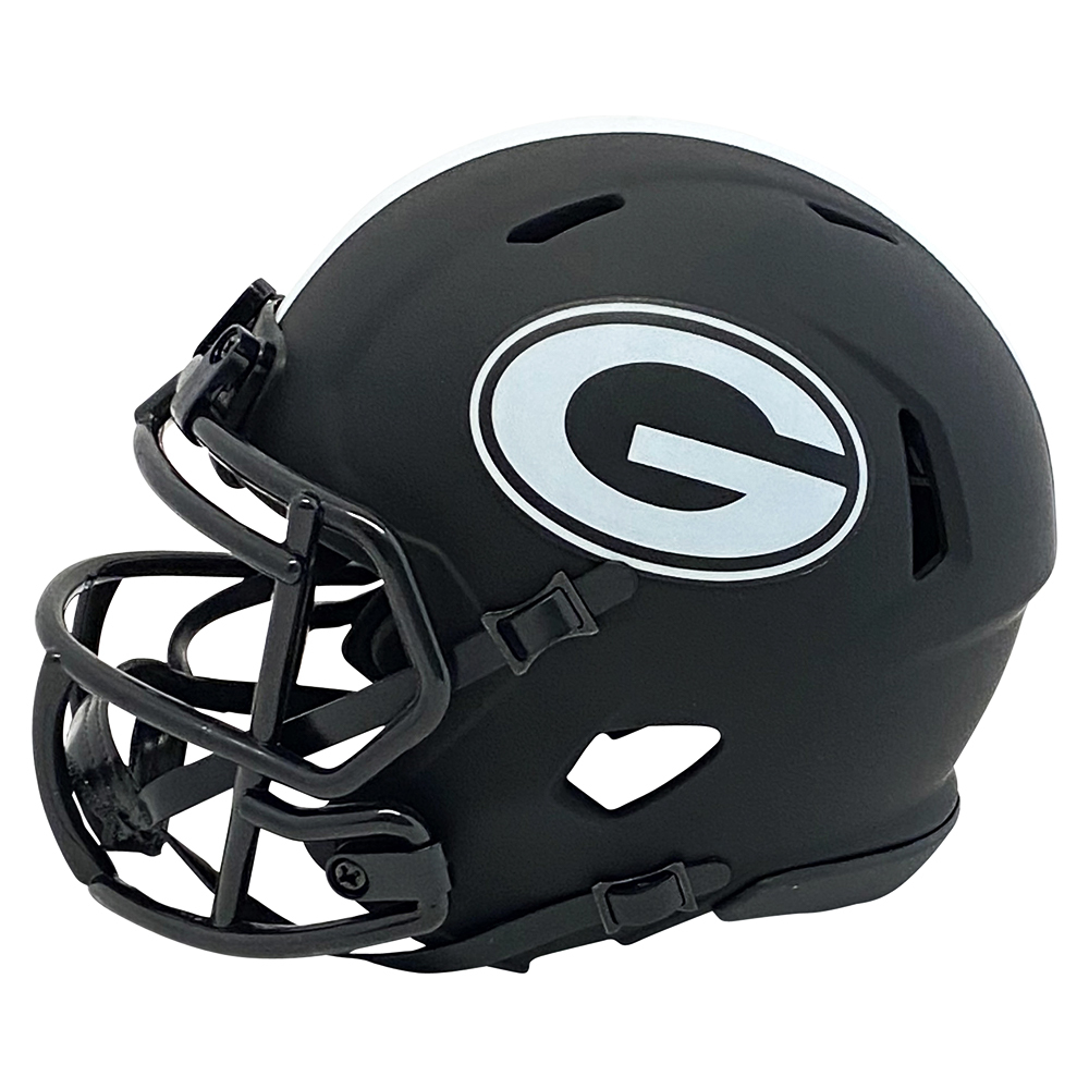 Jake Fromm Signed Riddell Speed Eclipse Mini Helmet with #11 Inscription - BAS Image a