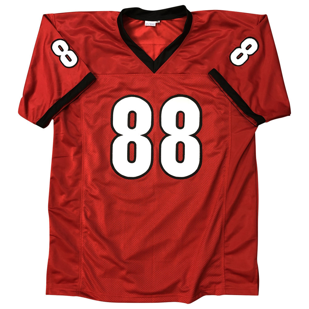 Jalen Carter Autographed Signed Georgia Bulldogs Custom Red #88 Jersey - Beckett QR Authentic Image a
