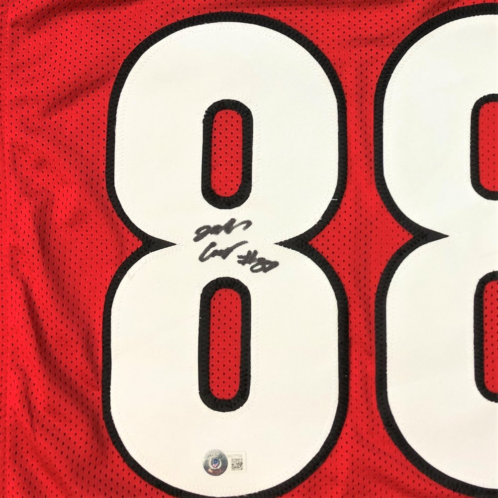 Jalen Carter Autographed Signed Georgia Bulldogs Custom Red #88 Jersey - Beckett QR Authentic Image a