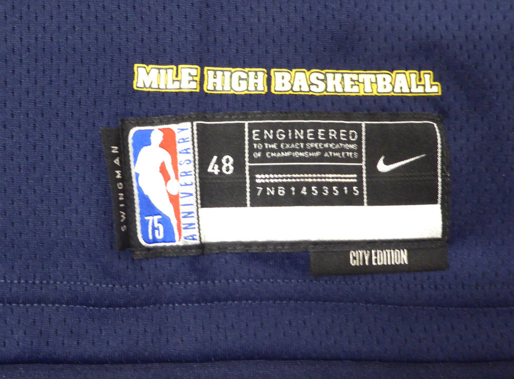 Denver Nuggets Jamal Murray Autographed Dark Blue Nike Jersey Fanatics Image a