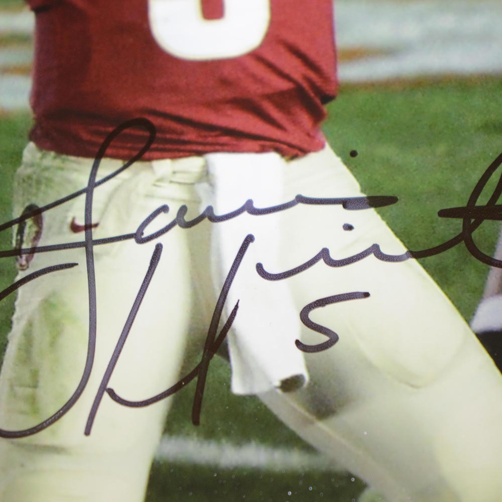 Jameis Winston FSU Seminoles Autographed Signed 8x10 Photo Game Winning Throw - PSA/DNA Authentic Image a