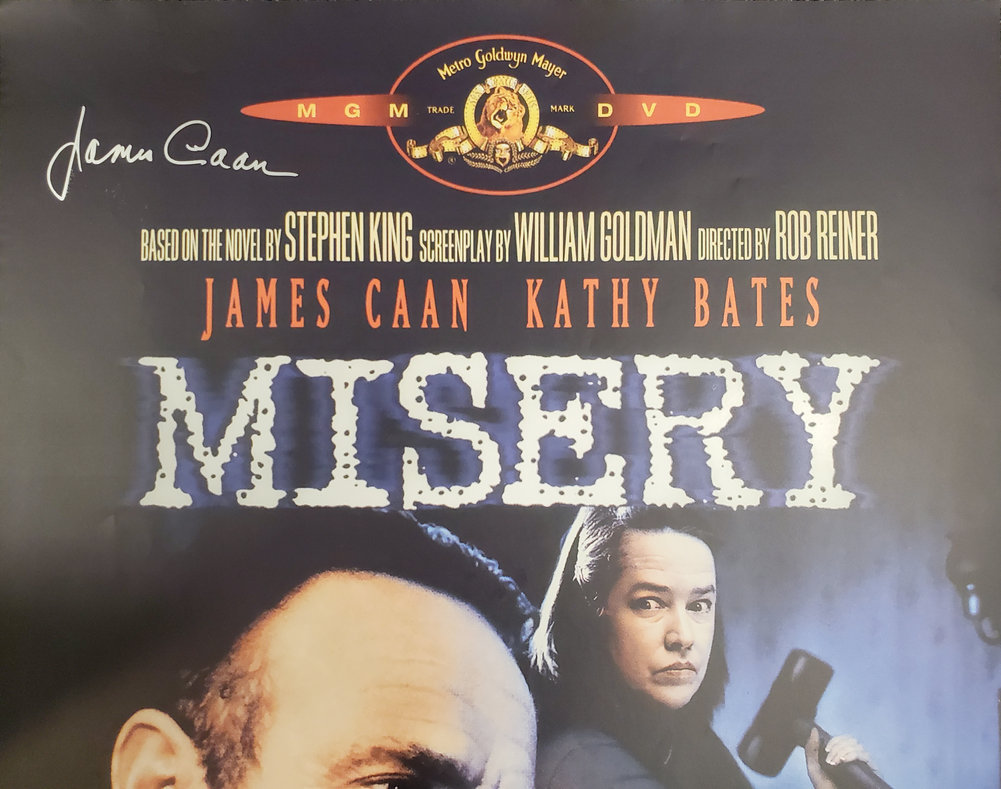 James Caan Autographed 27X39 Misery Movie Poster Beckett Beckett Image a