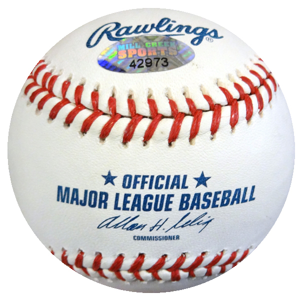 James Jones Autographed Official MLB Baseball Texas Rangers Mcs Holo #42973 Image a