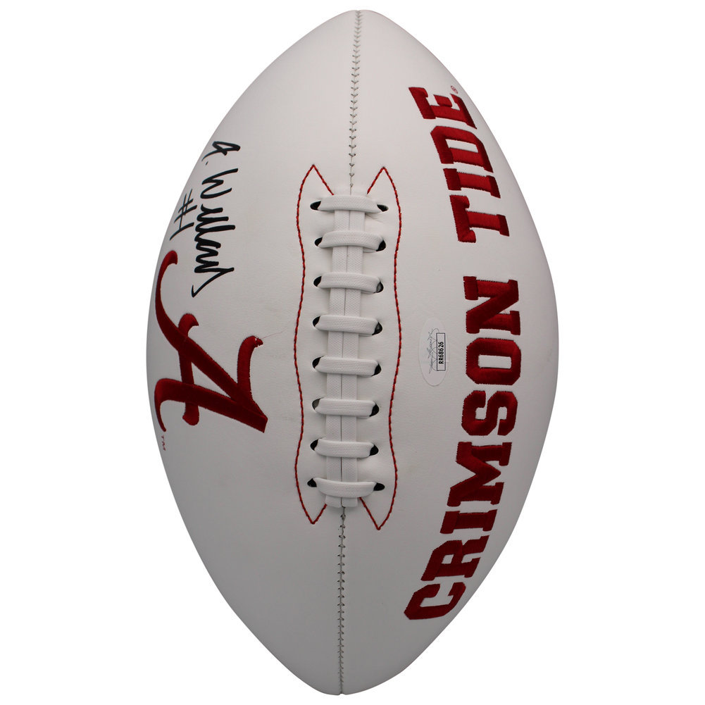Jameson Williams Signed Signed Alabama Crimson Tide White Panel Football - JSA Image a