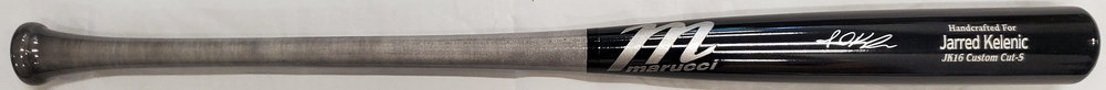 Jarred Kelenic Autographed Black Marucci Game Model Bat Atlanta Braves Beckett Beckett Image a