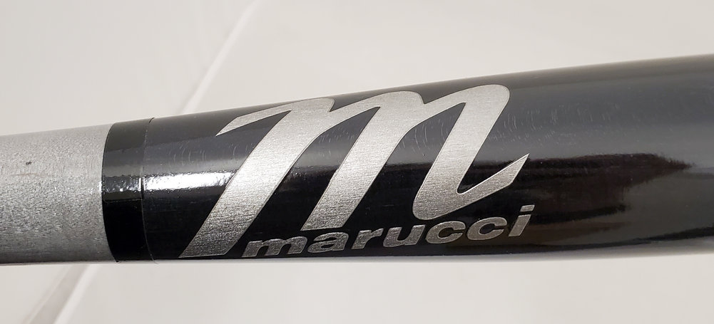 Jarred Kelenic Autographed Black Marucci Game Model Bat Atlanta Braves Beckett Beckett Image a