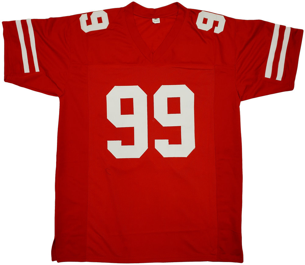 San Francisco 49Ers Javon Kinlaw Autographed Red Jersey Beckett Beckett Image a