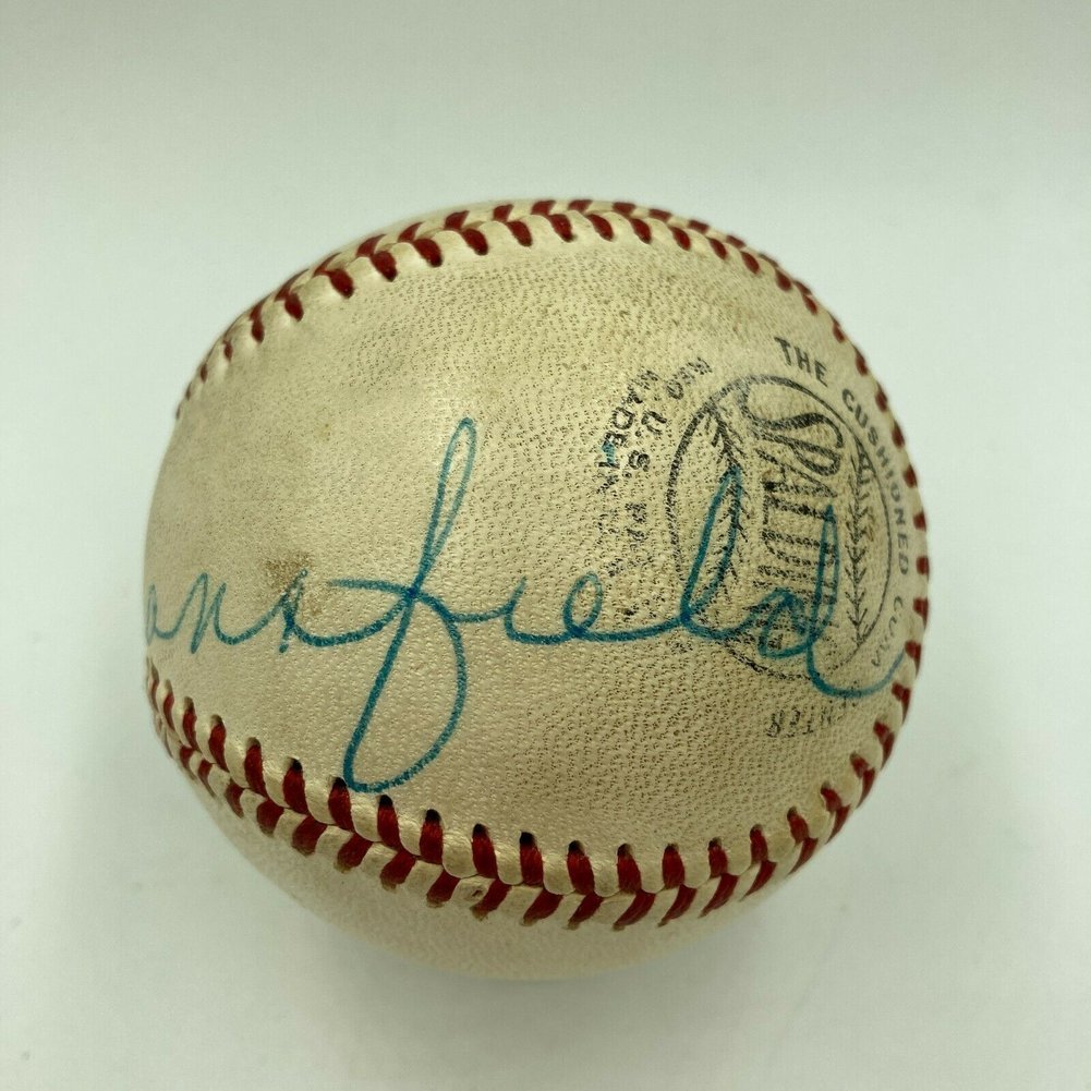 Jayne Mansfield Autographed Signed Extraordinary Single Autographed 1950'S Baseball JSA COA Image a