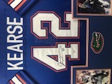 Jevon Kearse Autographed Signed Florida Gators Framed Premium Deluxe Blue Jersey - BAS Authentic Image a
