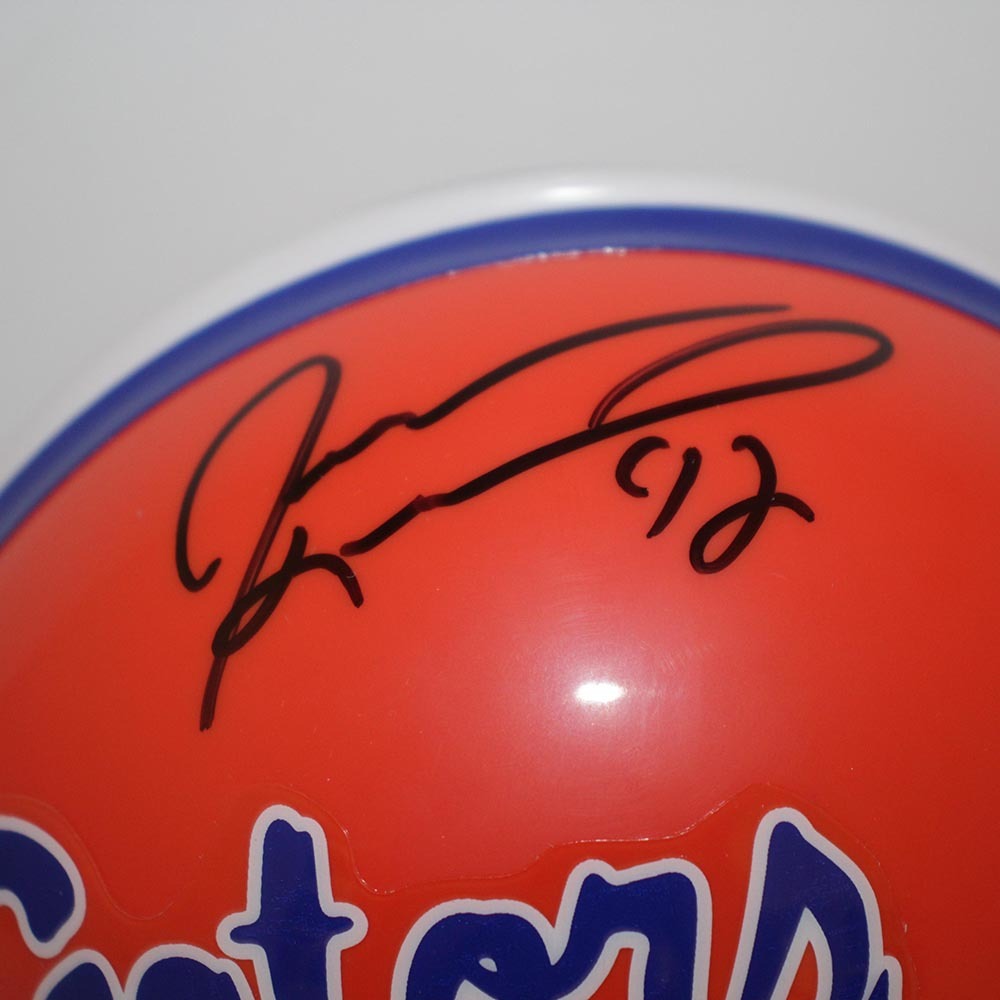 Jevon Kearse Autographed Signed Florida Gators Mini Helmet - PSA Authentic Image a