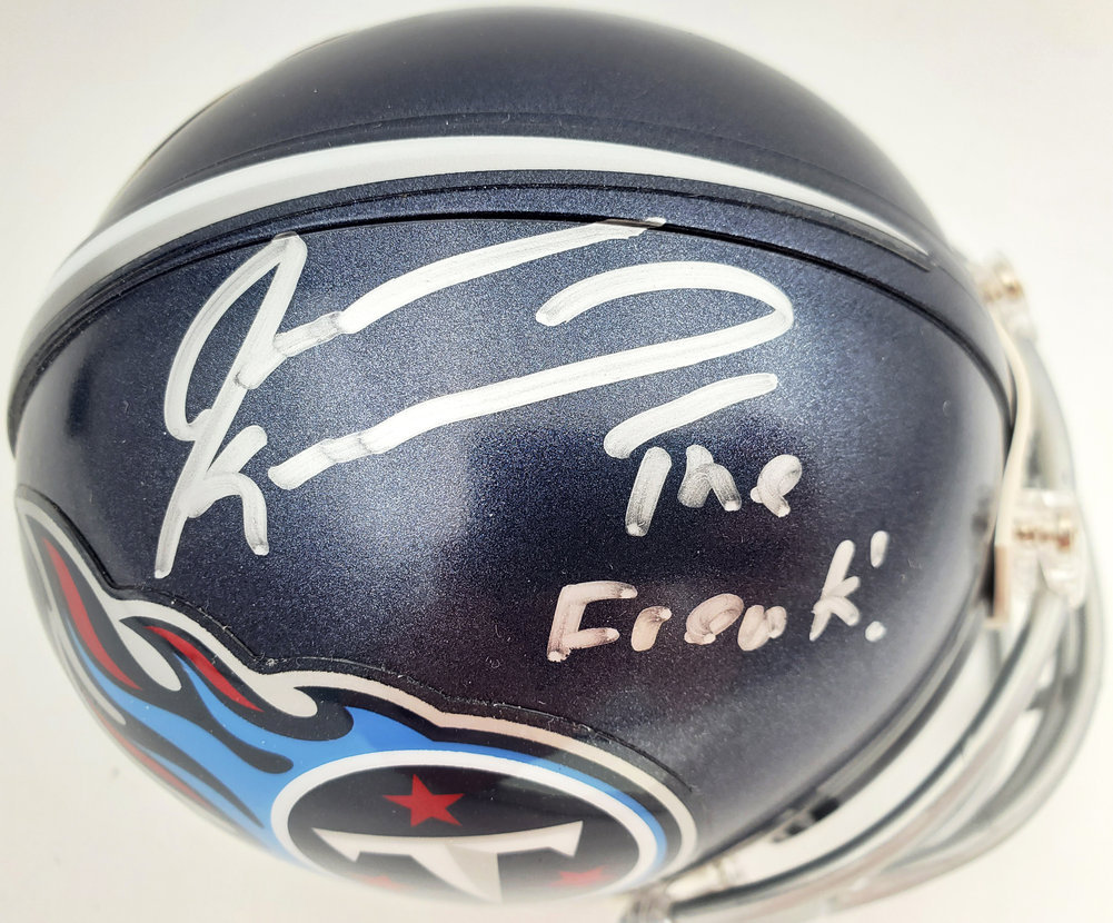 Jevon Kearse Autographed Signed Tennessee Titans Mini Helmet Beckett The Freak Beckett Image a