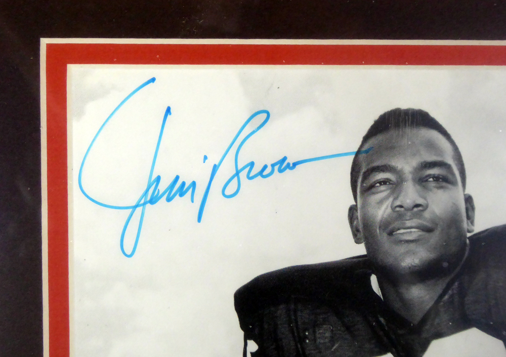 Jim Brown Autographed Signed Memorabilia Framed 8x10 Photo Cleveland