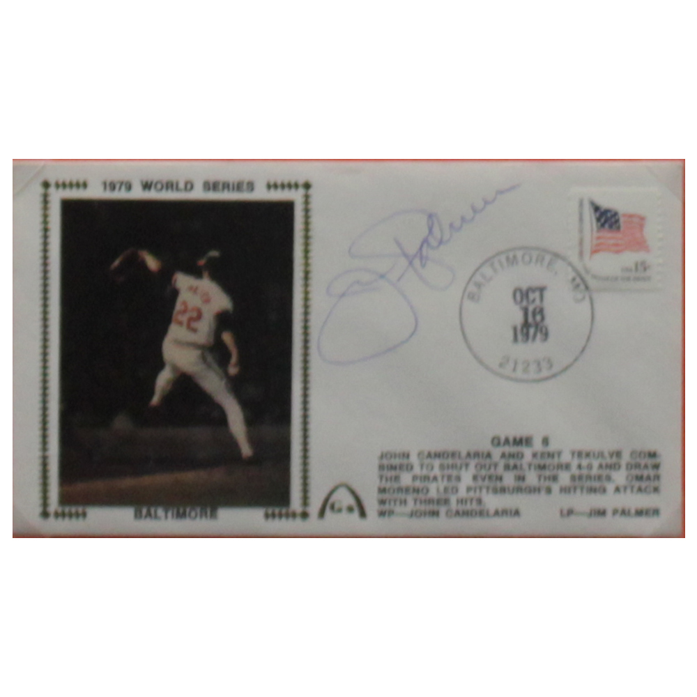 Jim Palmer Autographed Signed Framed First Day Cover - Certified Authentic Image a