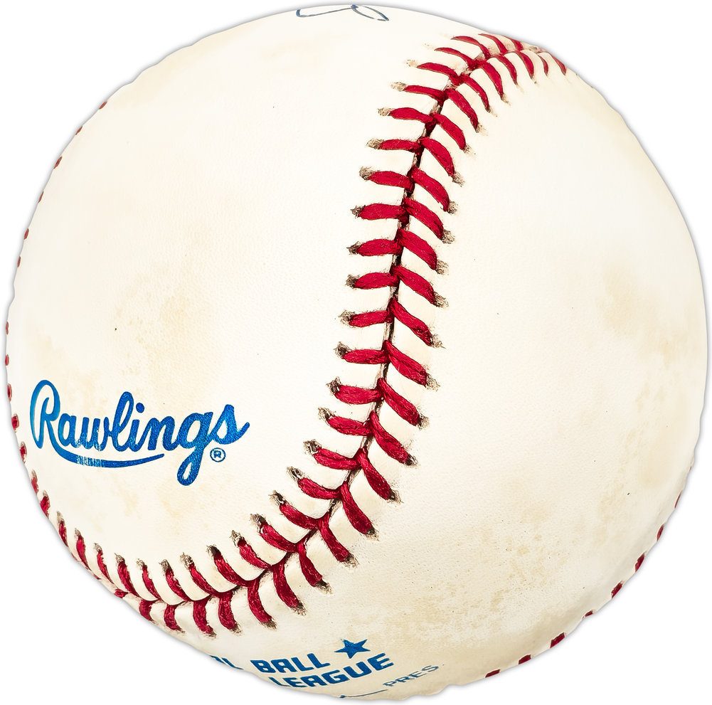 Jim Schaffer Autographed Official Al Baseball St. Louis Cardinals, Chicago Cubs #225680 Image a