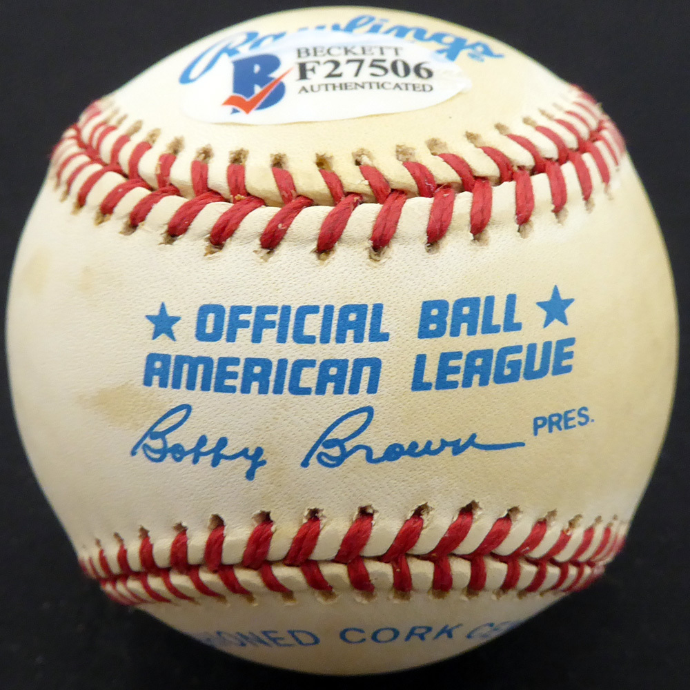 Jim Spencer Autographed Signed AL Baseball 1978 New York Yankees