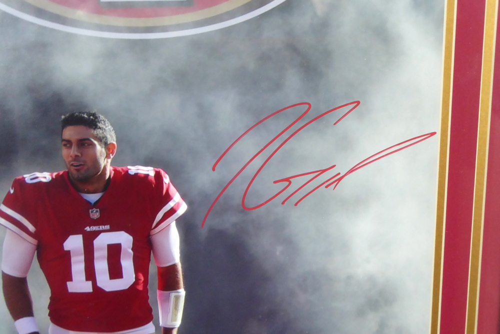 Jimmy Garoppolo Autographed Signed Framed 16X20 Photo San