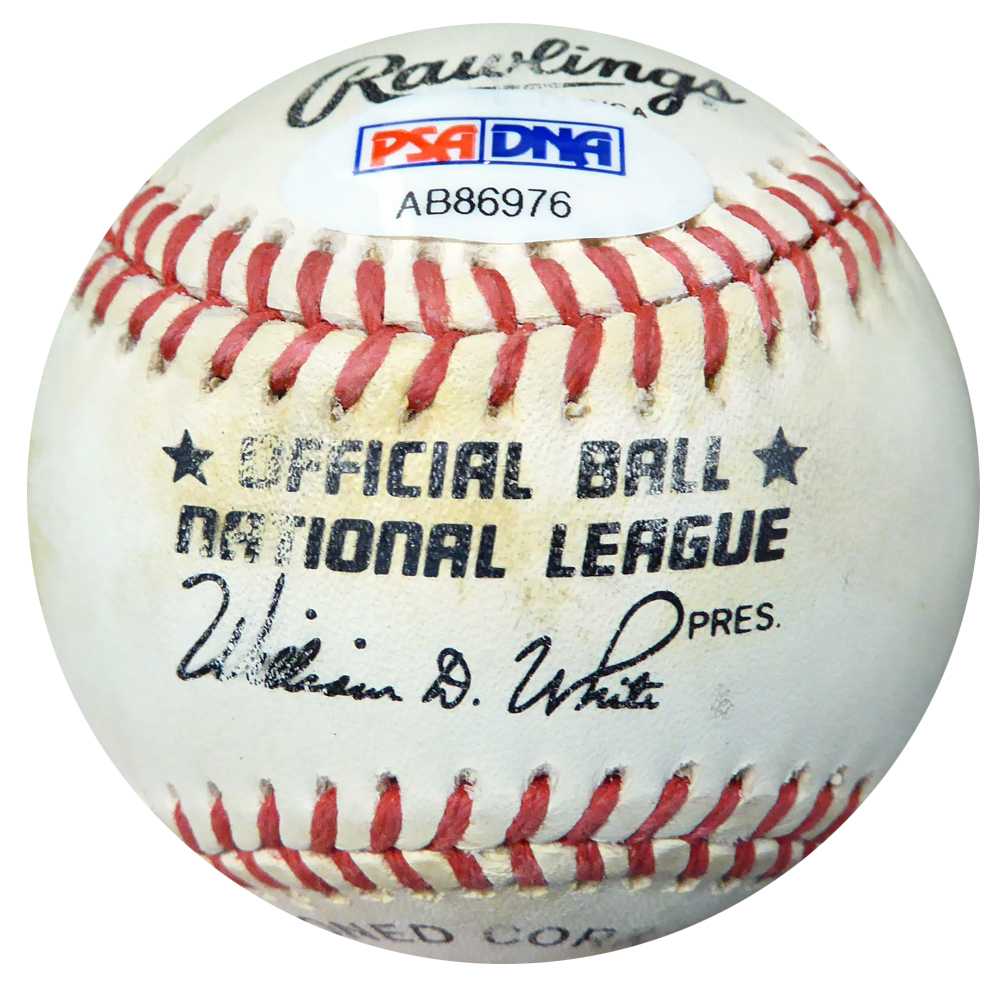 Joe Adcock Autographed Official Nl Baseball Milwaukee Braves PSA/DNA Image a