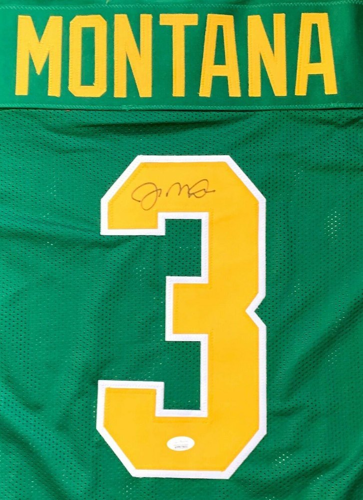 Joe Montana Autographed Signed Signed College Style Xl Jersey With JSA COA Image a