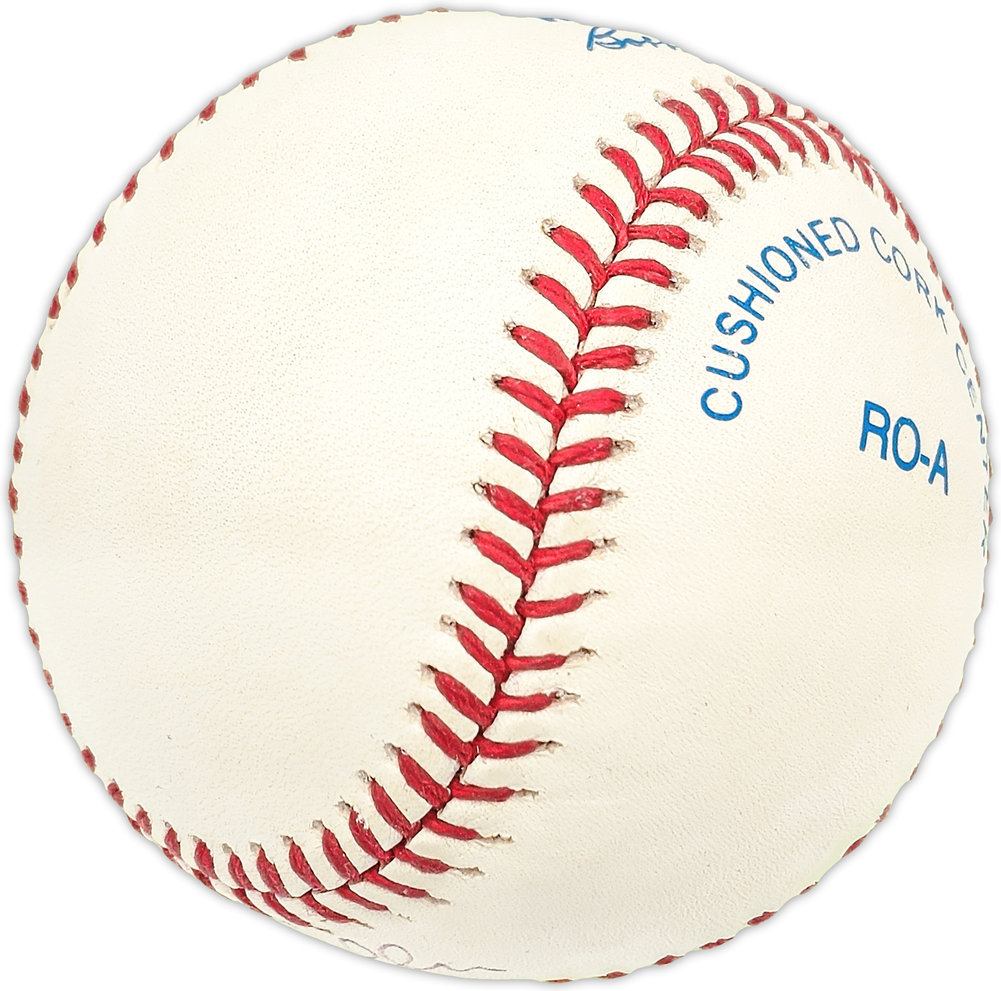 John Miller Autographed Official Al Baseball Baltimore Orioles #227697 Image a