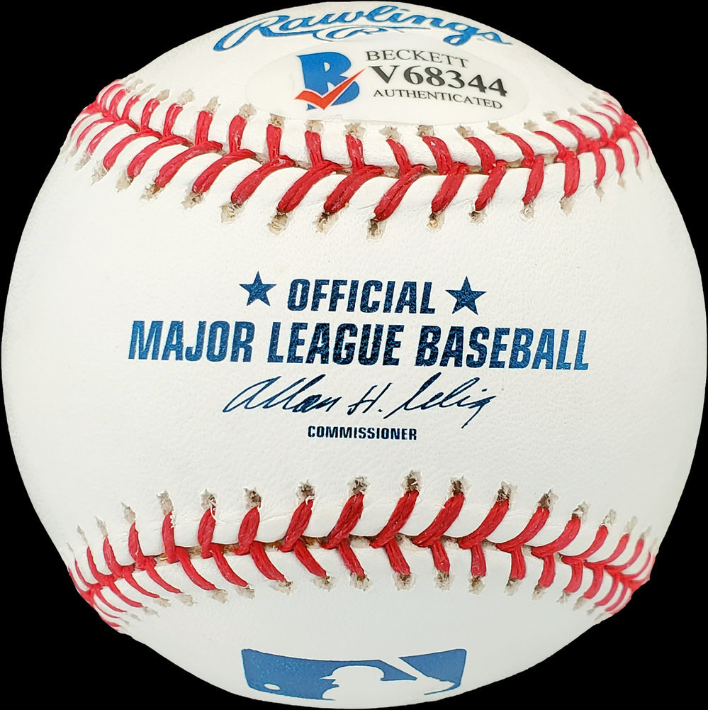John Van Cuyk Autographed Official MLB Baseball Brooklyn Dodgers Beckett Beckett Image a