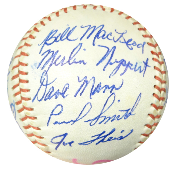 1962 Seattle Rainiers Team Signed Autographed Baseball With 21 Signatures Including Johnny Pesky #102570 Image a