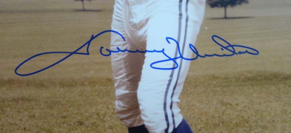 Johnny Unitas Autographed Framed 16X20 Photo Baltimore Colts Beckett Beckett Image a
