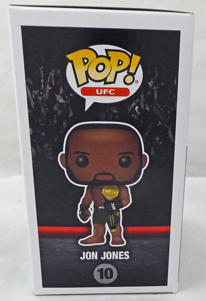 Jon Bones Jones Autographed Signed UFC Funko Pop Vinyl Figurine In Red Beckett Beckett #185709 Image a