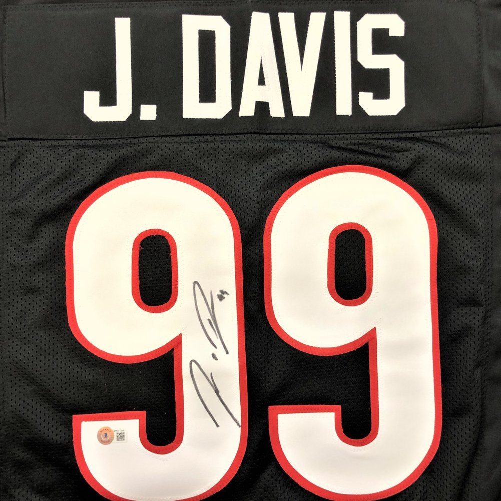 Jordan Davis Autographed Signed Georgia Bulldogs Custom Black #99 Jersey - Beckett QR Authentic Image a
