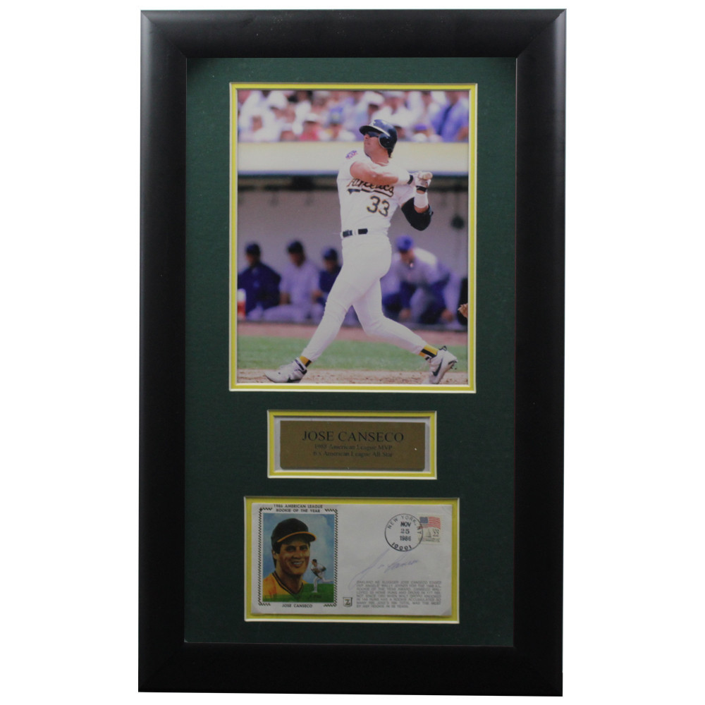 Jose Canseco Autographed Signed Framed First Day Cover - Certified Authentic Image a