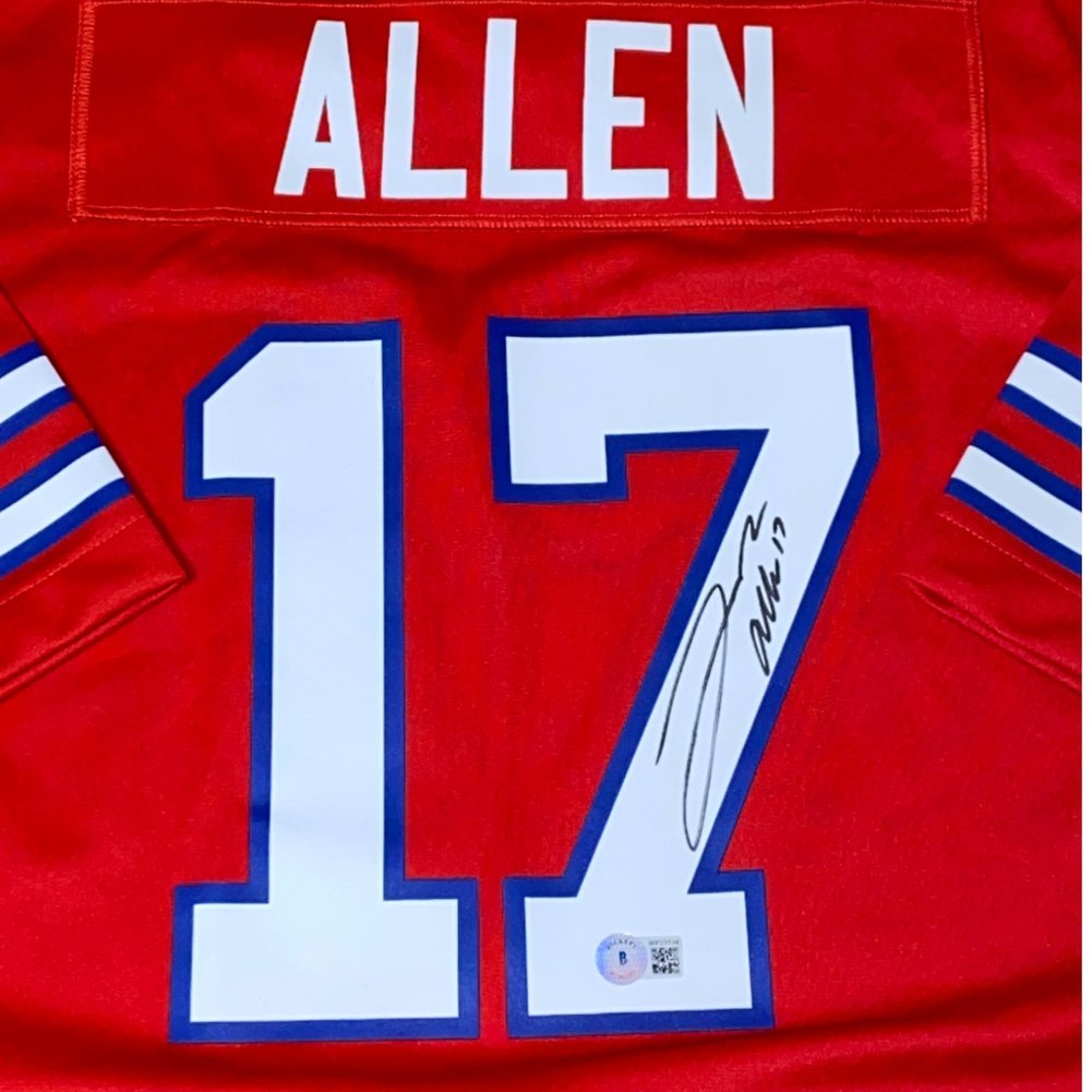 Josh Allen #17 Buffalo Bills Nike Alternate Red Jersey Authentic