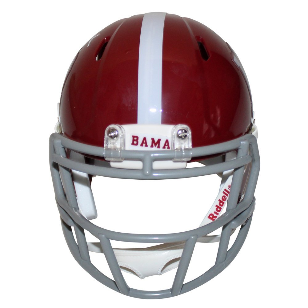 Josh Jobe Signed Alabama Crimson Tide Riddell Speed Mini Helmet - Fanatics & PSA Image a