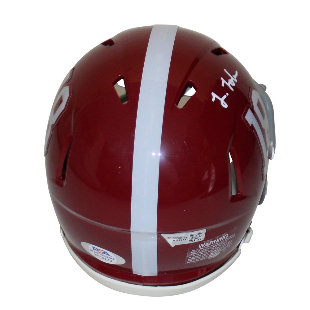 Josh Jobe Signed Alabama Crimson Tide Riddell Speed Mini Helmet - Fanatics & PSA Image a