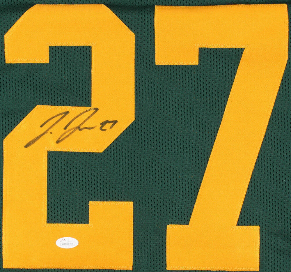 Josh Jones Autographed Signed Packers Color Rush Jersey Jsa Coa Green Bay Safety