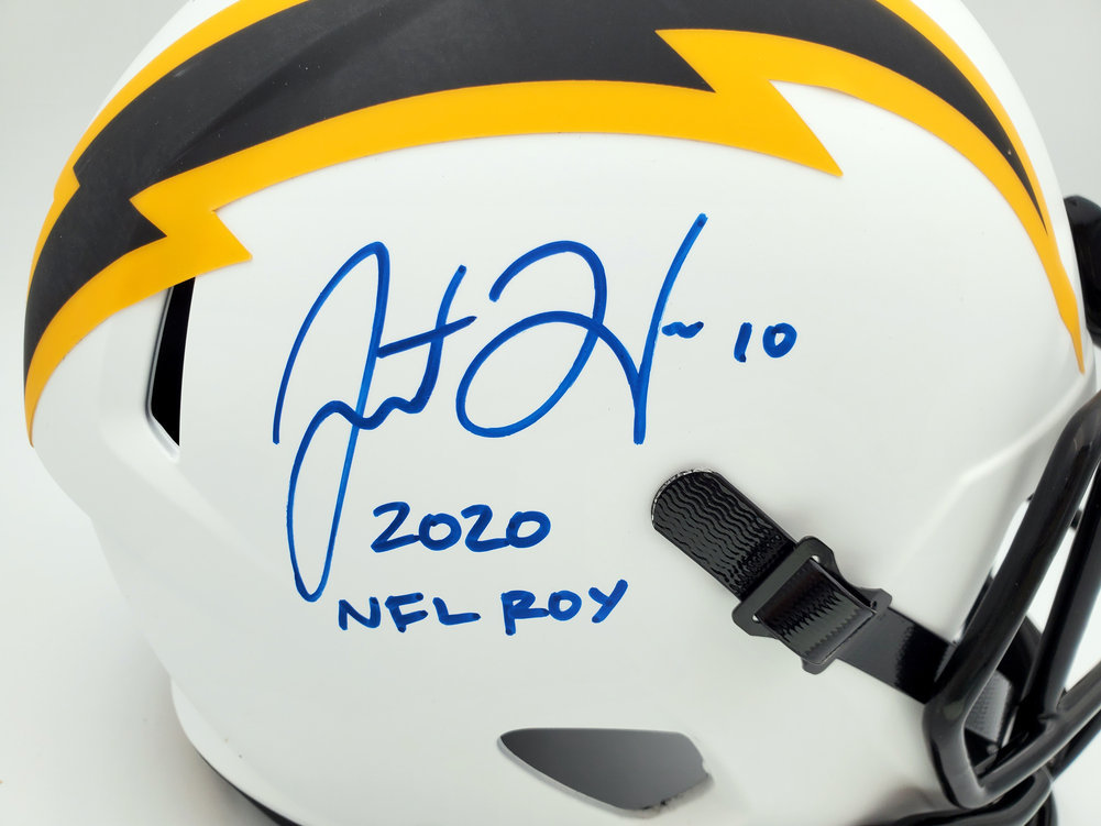 Justin Herbert Signed Los Angles Chargers Speed Full Size Flash NFL Helmet