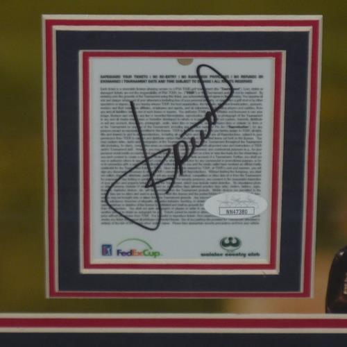 Justin Thomas Autographed Signed And Jordan Spieth 2018 Ryder Cup Deluxe Framed Golf 16X20 Photo Framed Piece - JSA Image a