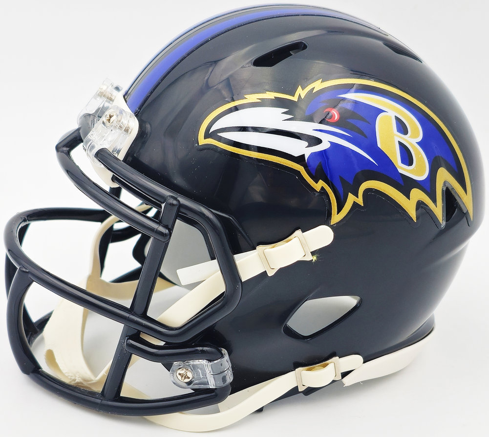 Justin Tucker Autographed Baltimore Ravens Black Speed Mini Helmet JSA Image a
