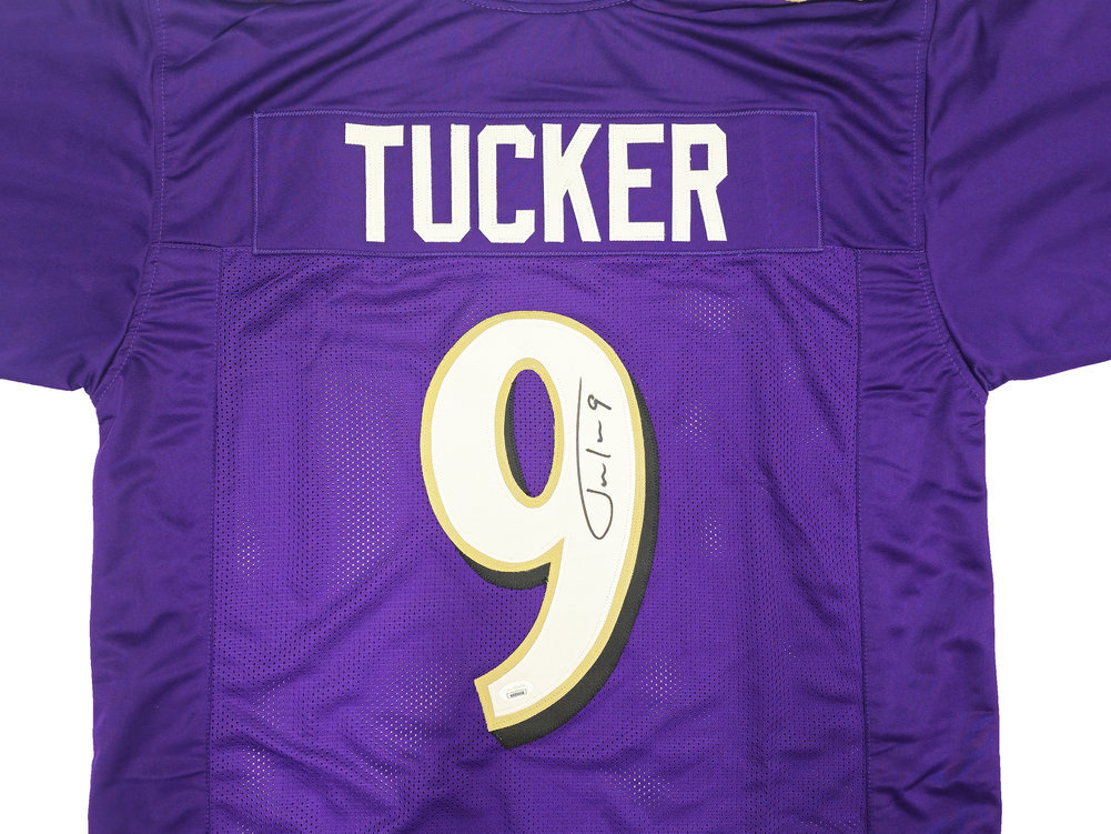 Baltimore Ravens Justin Tucker Autographed Purple Jersey JSA Image a