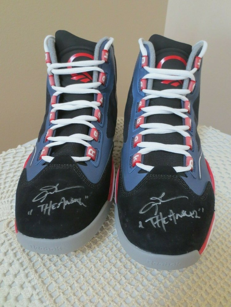 Kareem Abdul Jabbar Autographed Signed Adidas Original Shoes Dual Signed Beckett La Lakers