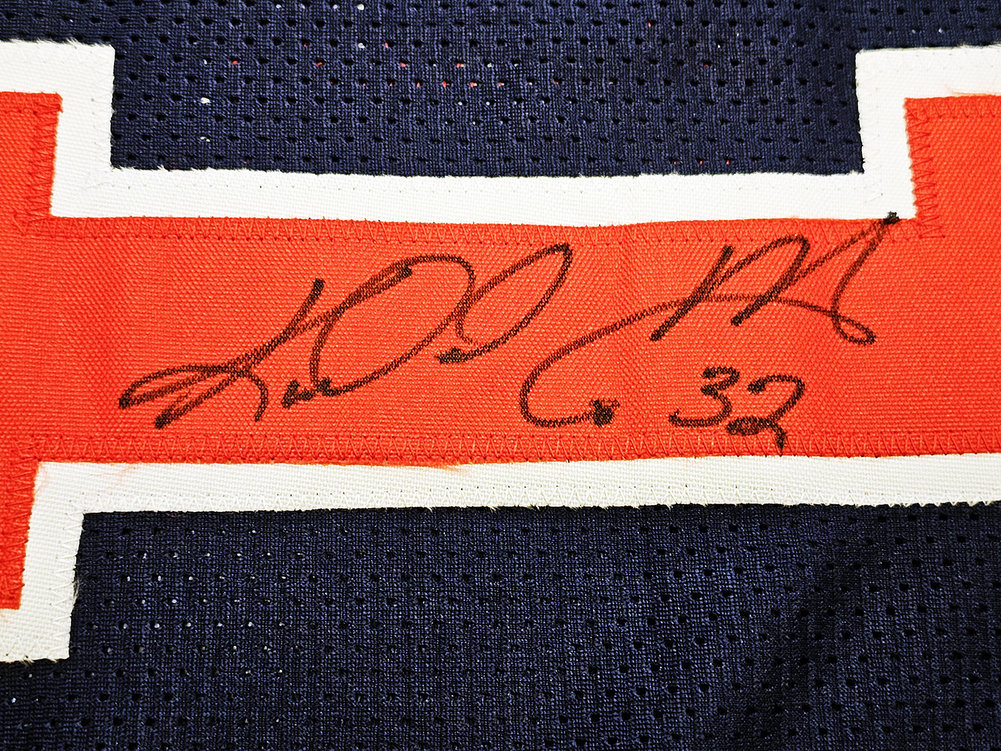 Team Usa Karl Malone Autographed Blue Jersey JSA Image a