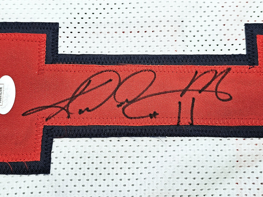 Team Usa Karl Malone Autographed White Jersey JSA Image a