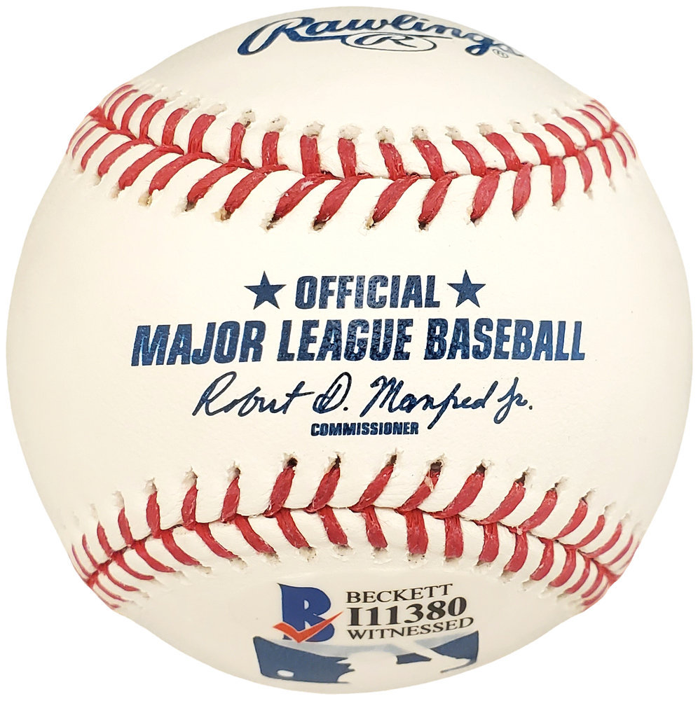 Kazuhiro Sasaki Autographed Official MLB Baseball Seattle Mariners In Staedtler Beckett Beckett Image a